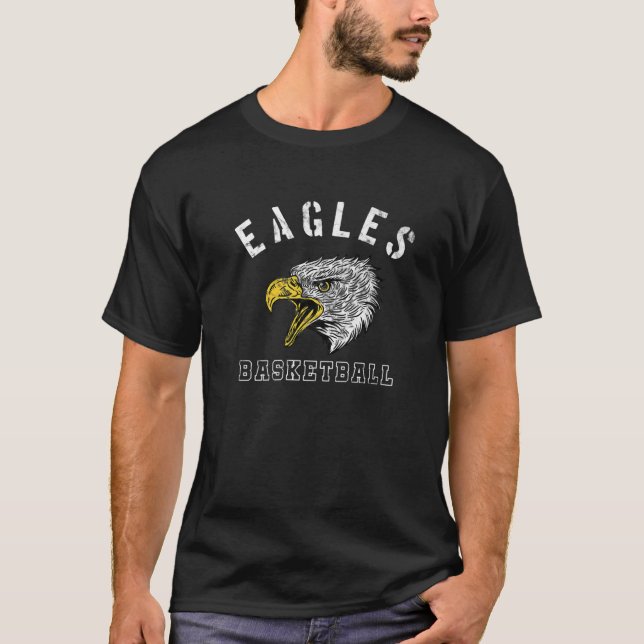 Camiseta Eagles Basketball School Spirit Team Mascot Game N (Anverso)