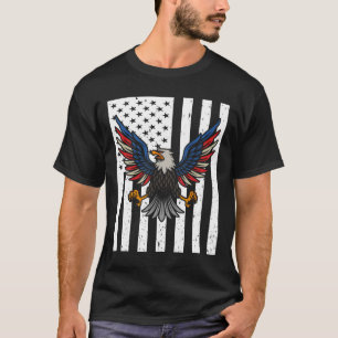 Camiseta Eagles De Bandera De Eeuu 4 De Julio De 1776 Liber