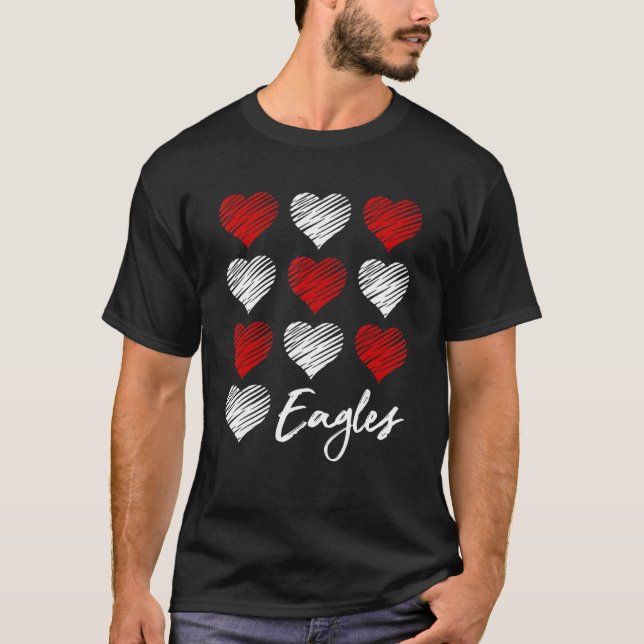 Camiseta Eagles Pride equipo Escuela Spirit Sport Group Mat (Anverso)