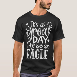 Camiseta Eagles School Deportes Equipo de fans Espíritu Gra