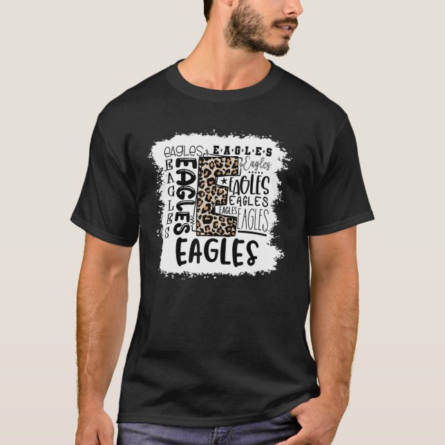 Camiseta Eagles School Deportes Equipo de fans Mascota Espí (Anverso)