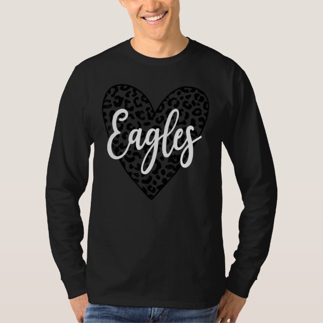 Camiseta Eagles School Sports Fan Team Spirit Mascot (Anverso)