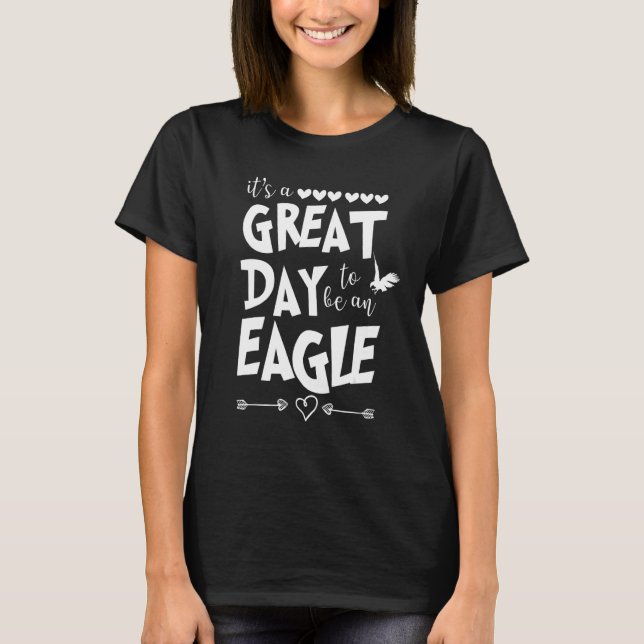 Camiseta Eagles School Sports Fan Team Spirit Mascot   (Anverso)