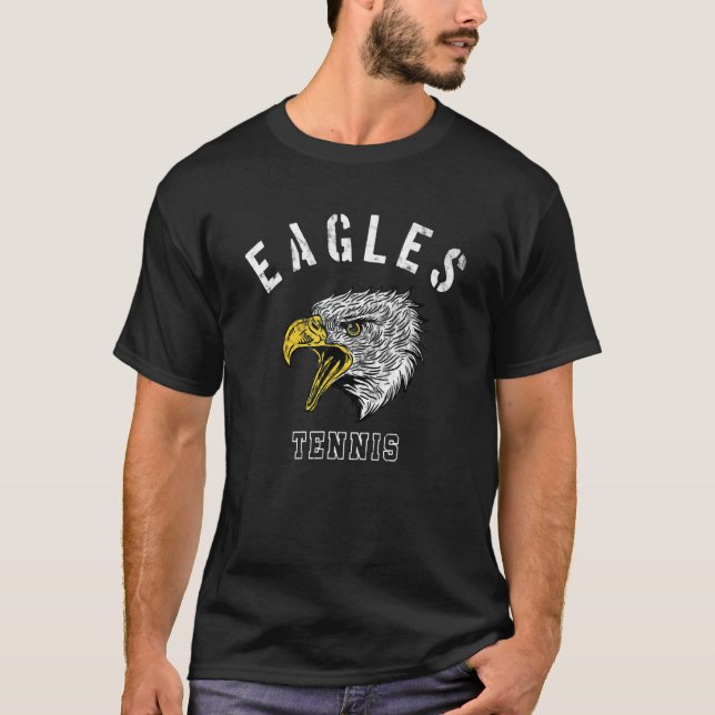 Camiseta Eagles Tennis School Spirit Team Mascot Game Night (Anverso)