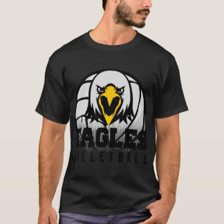 Camiseta Eagles Volleyball Mascot Logo 