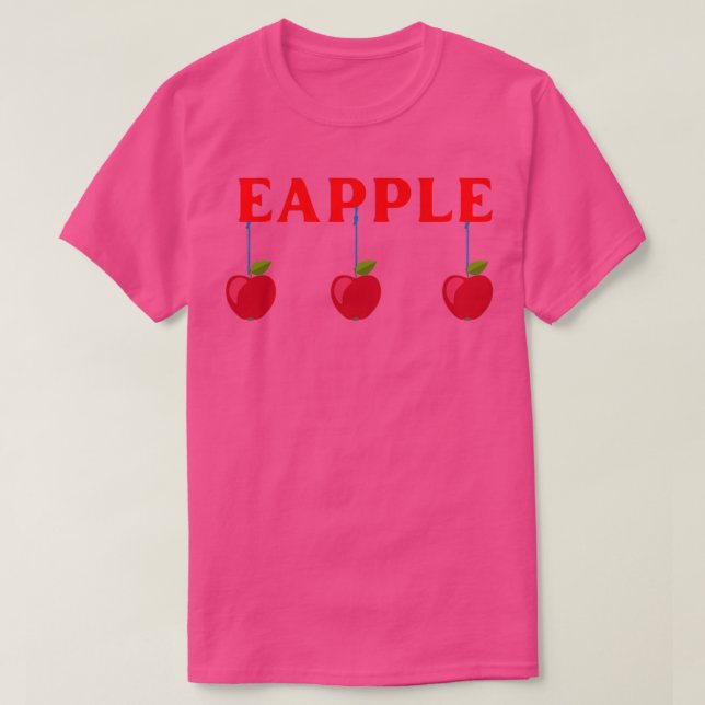 Camiseta Eapia Tres manzanas rojas 1 (Diseño del anverso)