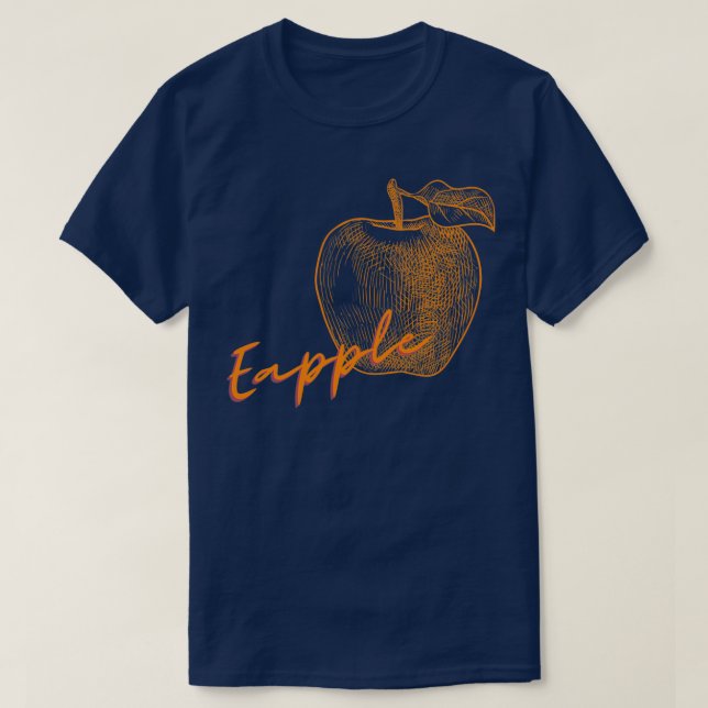 Camiseta Eapple colorful shadow Apple 1 (Diseño del anverso)