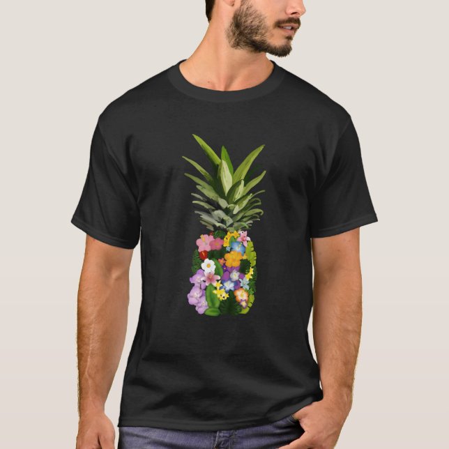 Camiseta Eapple Floral Tropical Femenina (Anverso)