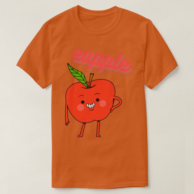 Camiseta Eapple Funny Apple Vintage Gift 5 2 (Diseño del anverso)