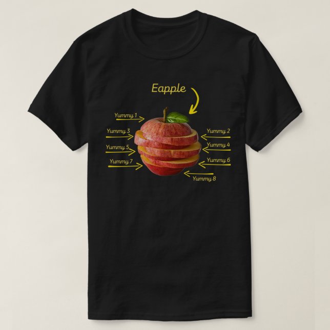 Camiseta Eapple Funny Gift1 (Diseño del anverso)
