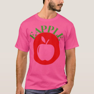 Camiseta Eapple manzana diseño humorístico vegetariano 14