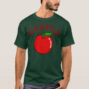 Camiseta Eapple manzana diseño humorístico vegetariano 15