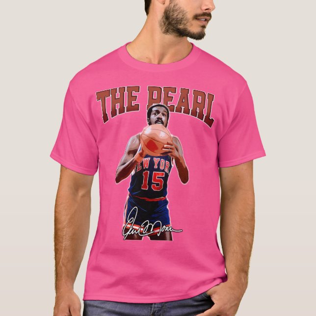 Camiseta Earl Monroe The Pearl New York Basketball Legend S (Anverso)