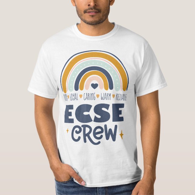 Camiseta Early Childhood Special Education SPED Rainbow ECS (Anverso)