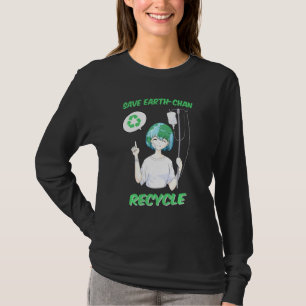 Camiseta Earth Chan Earth Day Outfit Earth Chan Meme Recycl