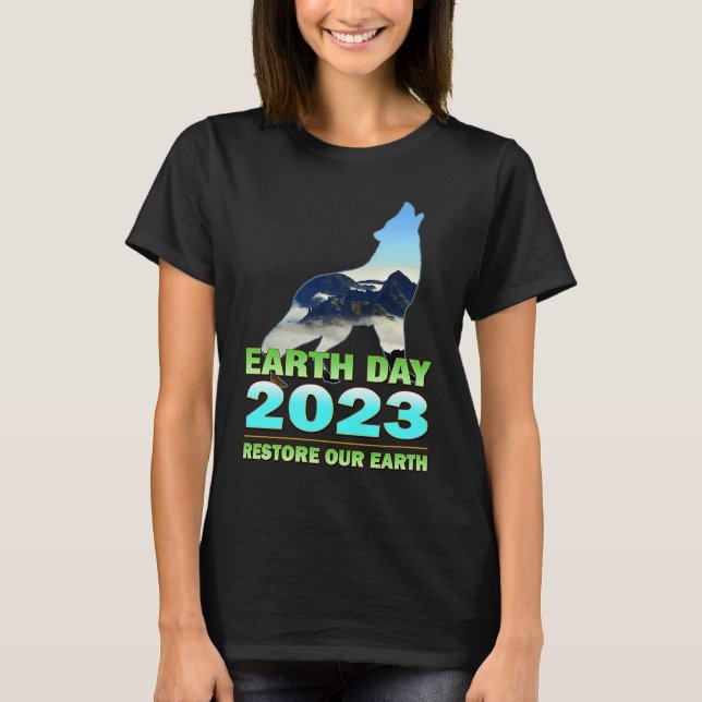 Camiseta Earth Day 2023 Restore Our Earth (Anverso)