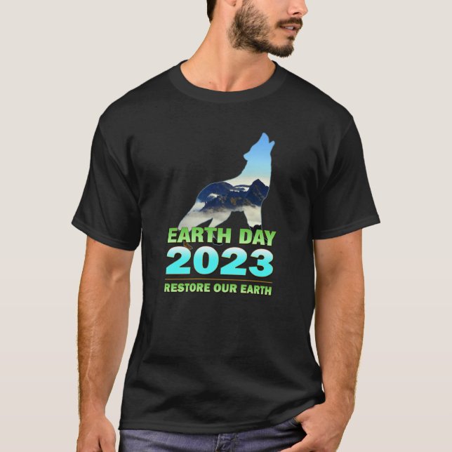 Camiseta Earth Day 2023 Restore Our Earth (Anverso)