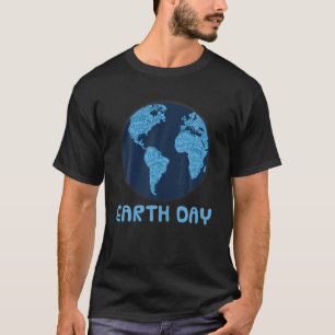 Camiseta Earth Day Blue Earth Word Cloud Environmentalist G