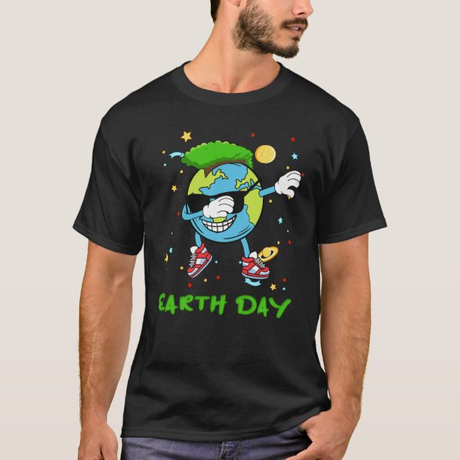 Camiseta Earth Day Every Day Save Our Planet Earth Dabbing (Anverso)