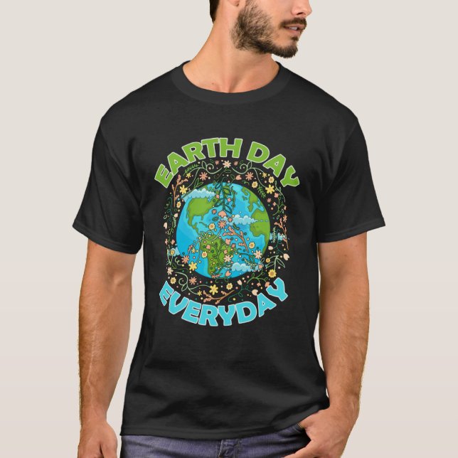 Camiseta Earth Day Everyday World Global Peace Environment (Anverso)