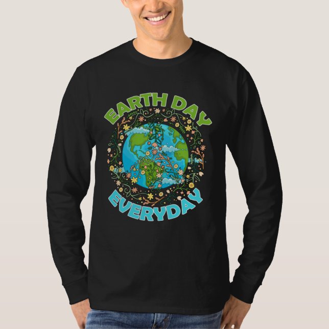 Camiseta Earth Day Everyday World Global Peace Environment (Anverso)