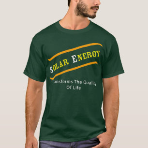 Camiseta Earth Day Gift Solar Energy Wind Energy Renewable