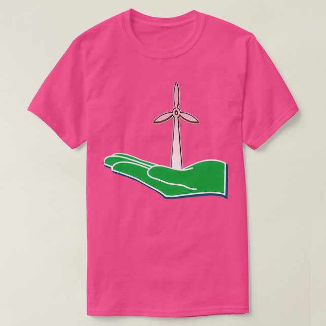 Camiseta Earth Day Gift Wind Turbine Technician Renewable E (Diseño del anverso)