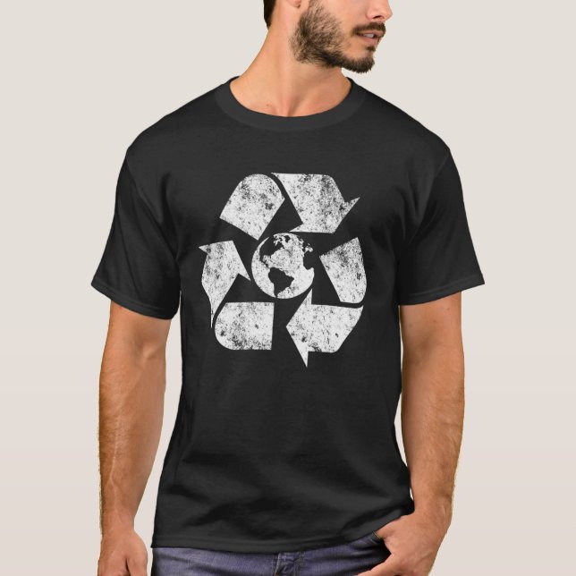 Camiseta Earth Day Recycle Symbol Environmental Awareness M (Anverso)