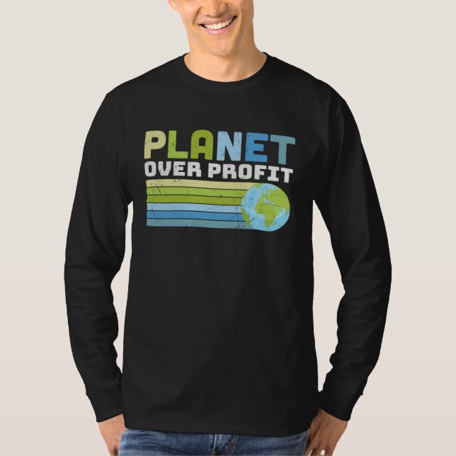 Camiseta Earth Day  Save Our Home Trees Go Planet Over Prof (Anverso)