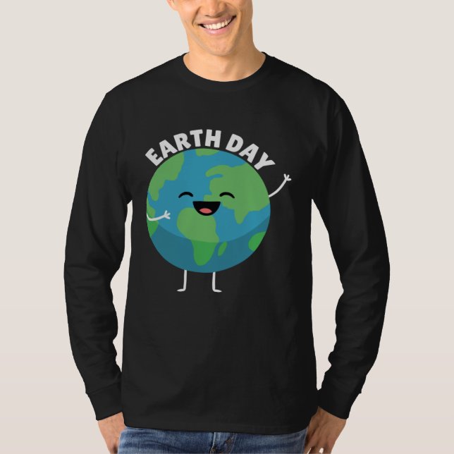 Camiseta Earth Day Smiling Planet  Mother Earth Nature (Anverso)