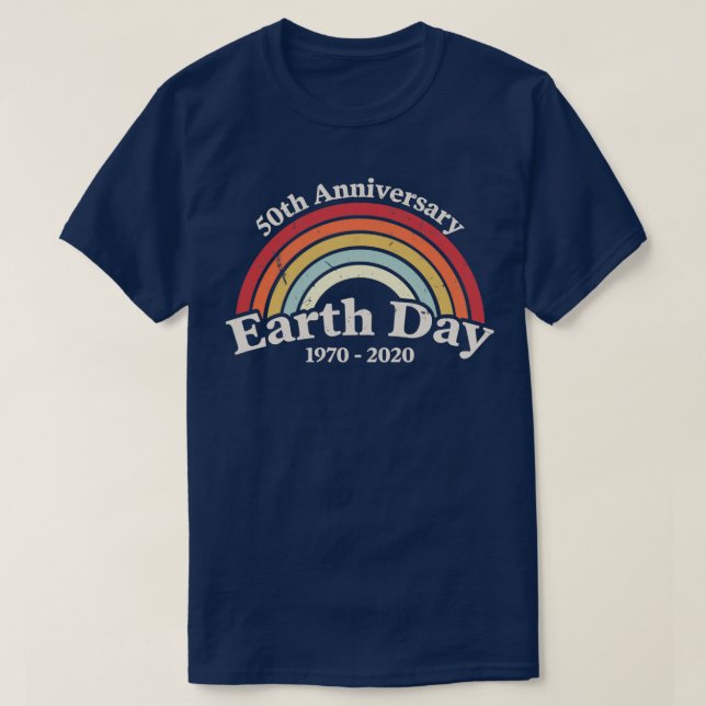 Camiseta Earth Day Vintage 50th Anniversary 2020 (Diseño del anverso)
