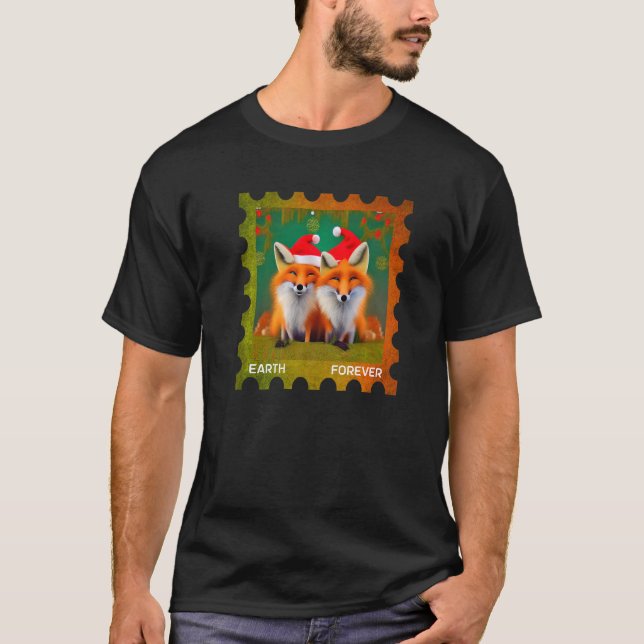 Camiseta EARTH FOREVER Environmental Protection Stamp Chris (Anverso)