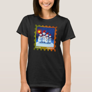 Camiseta EARTH FOREVER Environmental Protection Stamp Sunse