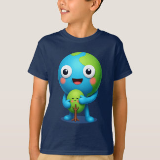 Camiseta Earth Hugging Tree T-Shirt Cute Planet