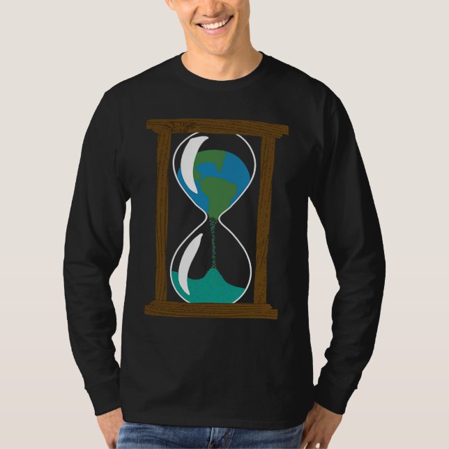 Camiseta Earth in an Hourglass Environmentalist Earth Day T (Anverso)