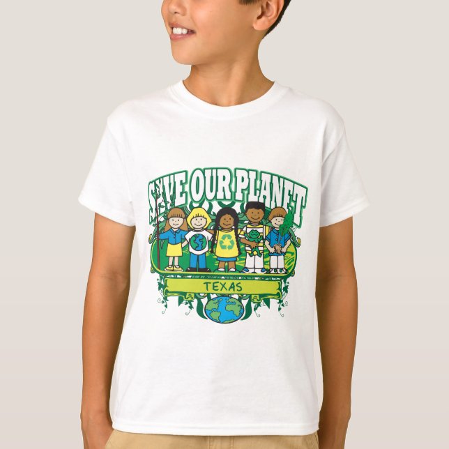 Camiseta Earth Kids Texas (Anverso)