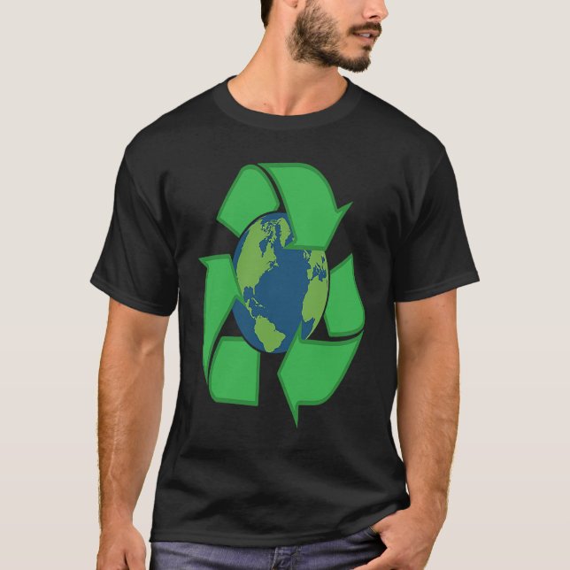 Camiseta Earth Recycle Symbol  1 (Anverso)
