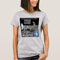Camiseta Earth Rock on Moon para mujeres