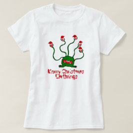 Camiseta Earthlings de las Felices Navidad