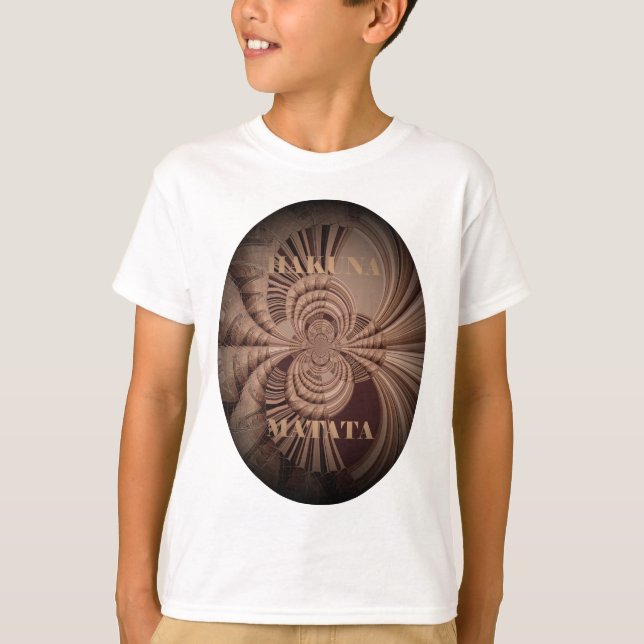 Camiseta Earthy Hakuna Matata Art Print (Anverso)