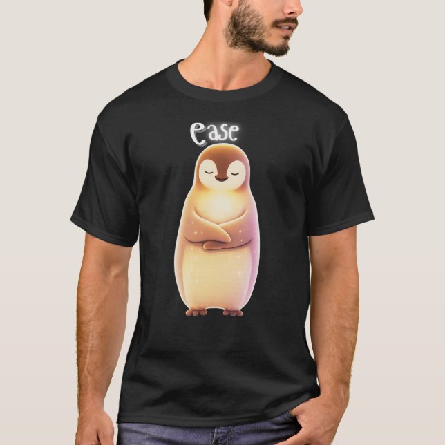 Camiseta Ease Calm Penguin Emotional Healing (Anverso)
