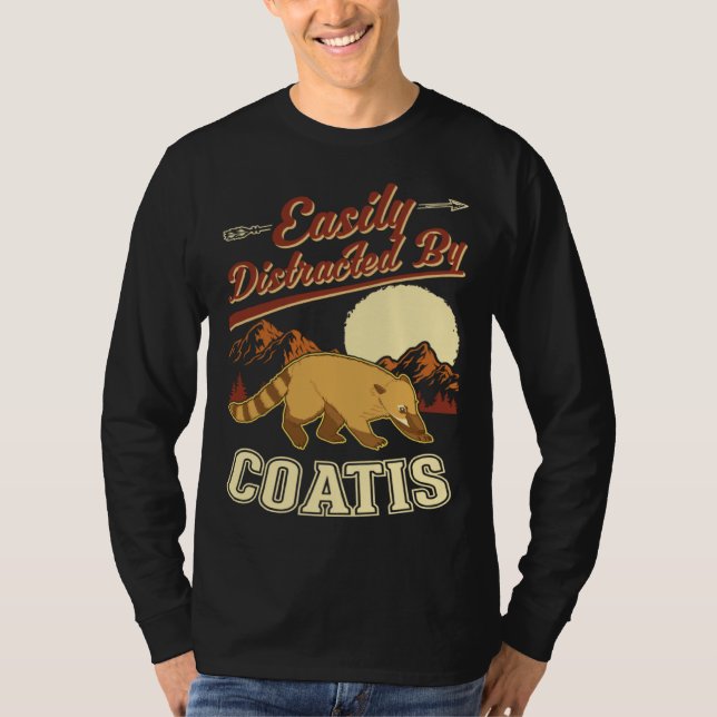 Camiseta Easily distracted by Coatis (Anverso)