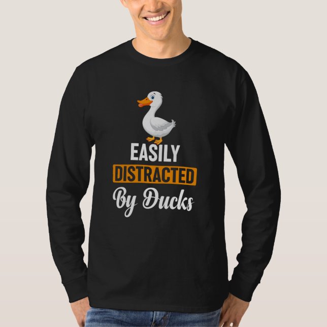 Camiseta easily distracted by ducks (Anverso)
