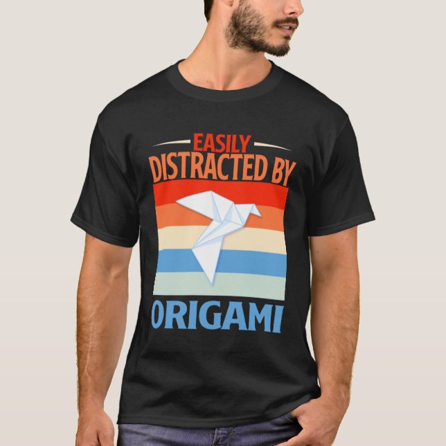 Camiseta Easily Distracted By Origami (Anverso)