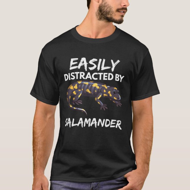 Camiseta Easily Distracted Salamander Funny Men Women Kid G (Anverso)