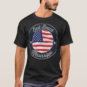 Camiseta East Beach - Patriotic Mississippi Souvenir T-Shir
