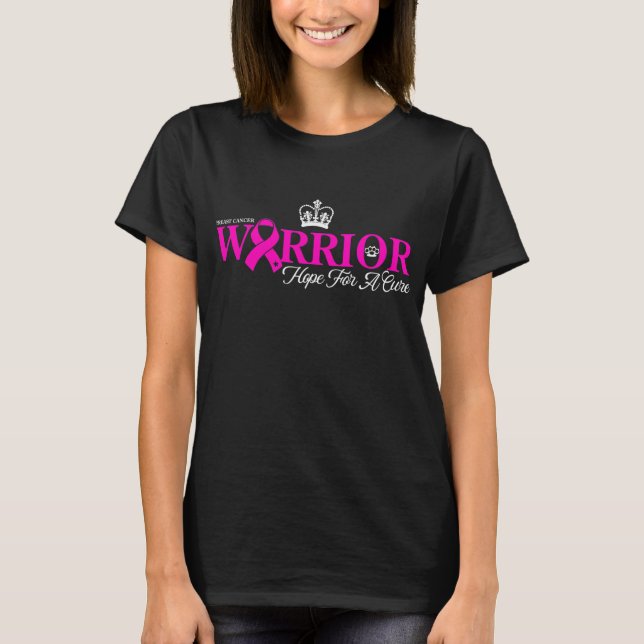 Camiseta east Cancer Warrior Hope For A Cure  (Anverso)