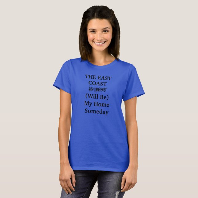 Camiseta EAST COAST Location Home Travel (Anverso completo)