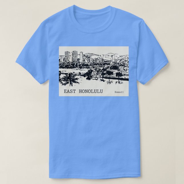 Camiseta East Honolulu Hawaii TShirt 1 (Diseño del anverso)