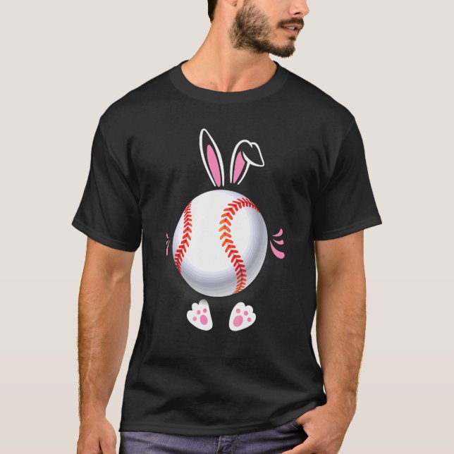 Camiseta Easter Baseball Ball Easter Day  Easter Bunny Base (Anverso)